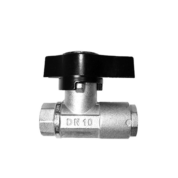 DN10, Ball Valve Plated Brass 3/8" FxF 3,000PSI