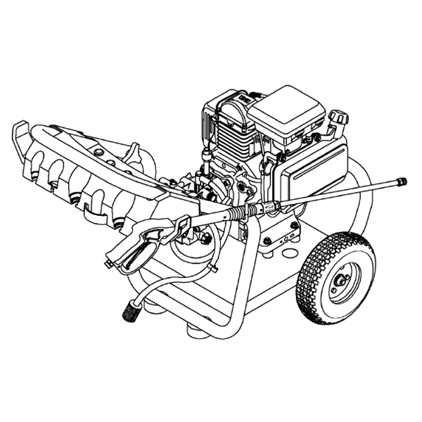 GENERAC, 1675-0 Pressure Washer