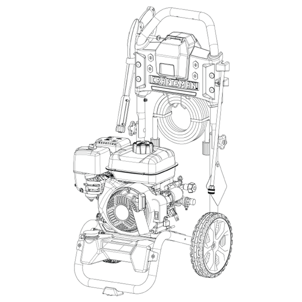 CRAFTSMAN, CMXGWAS020807-0 Pressure Washer