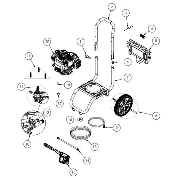 CRAFTSMAN, CMXGWFN061119 Pressure Washer