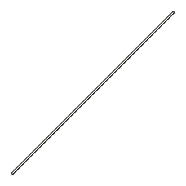 1001.3166, 48" BARE WAND - ZINC PLATED STEEL