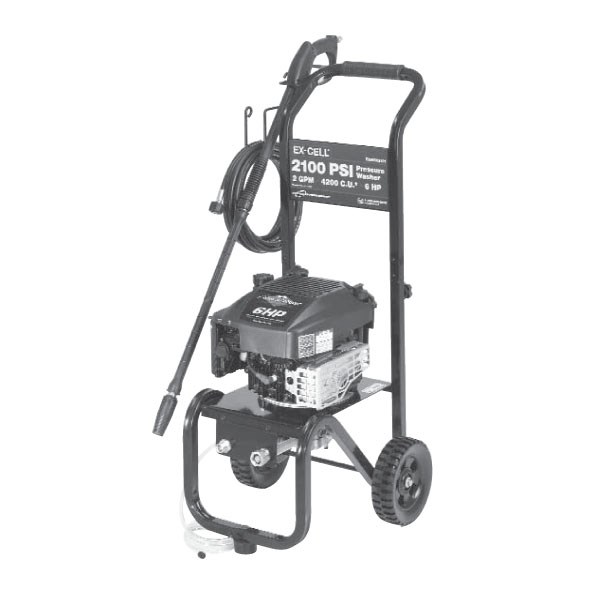 EXCELL, EXWGV2121 Pressure Washer