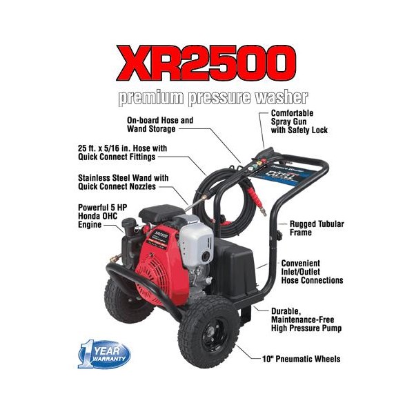 EXCELL, XR2500 Pressure Washer