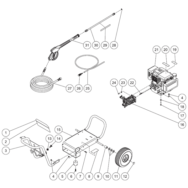 PROFORCE, WP-2402-SWHB, 10393223-99999999 Pressure Washer