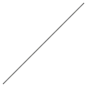 1001.5371, 79" BARE WAND - ZINC PLATED STEEL