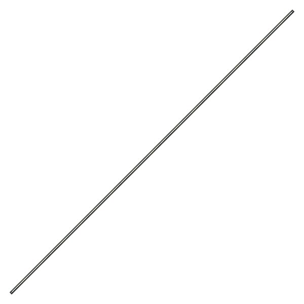 1001.5371, 79" BARE WAND - ZINC PLATED STEEL