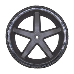 1002.1666, WHEEL, 12" X 175", 5 SPOKE, 1/2" HUB - BLACK