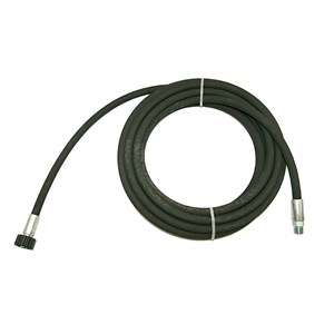 1002.1987, 25', 3/8" BLACK HOSE, R1, M22 C 3/8"M