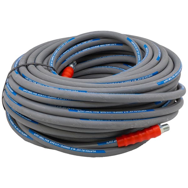 1002.5518, 150', 3/8" VORTEX GREY HOSE, R2, 3/8"MPT