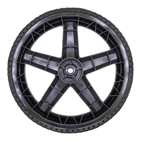 1002.1666, WHEEL, 12" X 175", 5 SPOKE, 1/2" HUB - BLACK