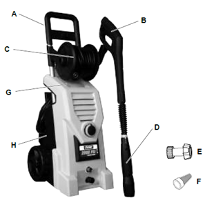 PULSAR, PWE2000A Pressure Washer