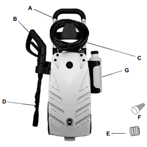 PULSAR, PWE1800 Pressure Washer