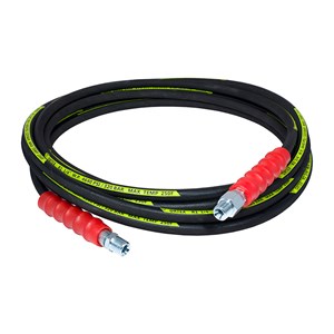 1002.1500, 25', 1/4" VORTEX BLACK HOSE, R1, 3/8" MPT