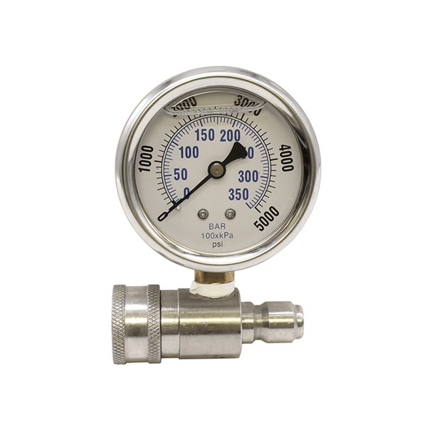 1002.7091, HYDRO PRESSURE GAUGE, 5000PSI, TOP MOUNT