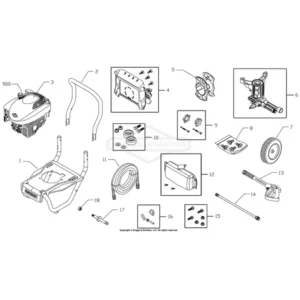 CRAFTSMAN Pressure Washer Model 020410-1 Image