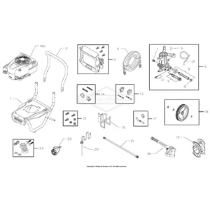 CRAFTSMAN Pressure Washer Model 020434-0 Image