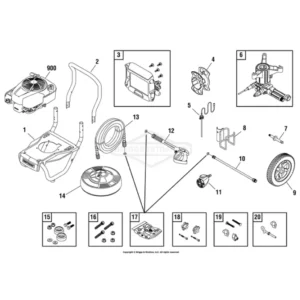 CRAFTSMAN Pressure Washer 020465-0 - Model Identification Image