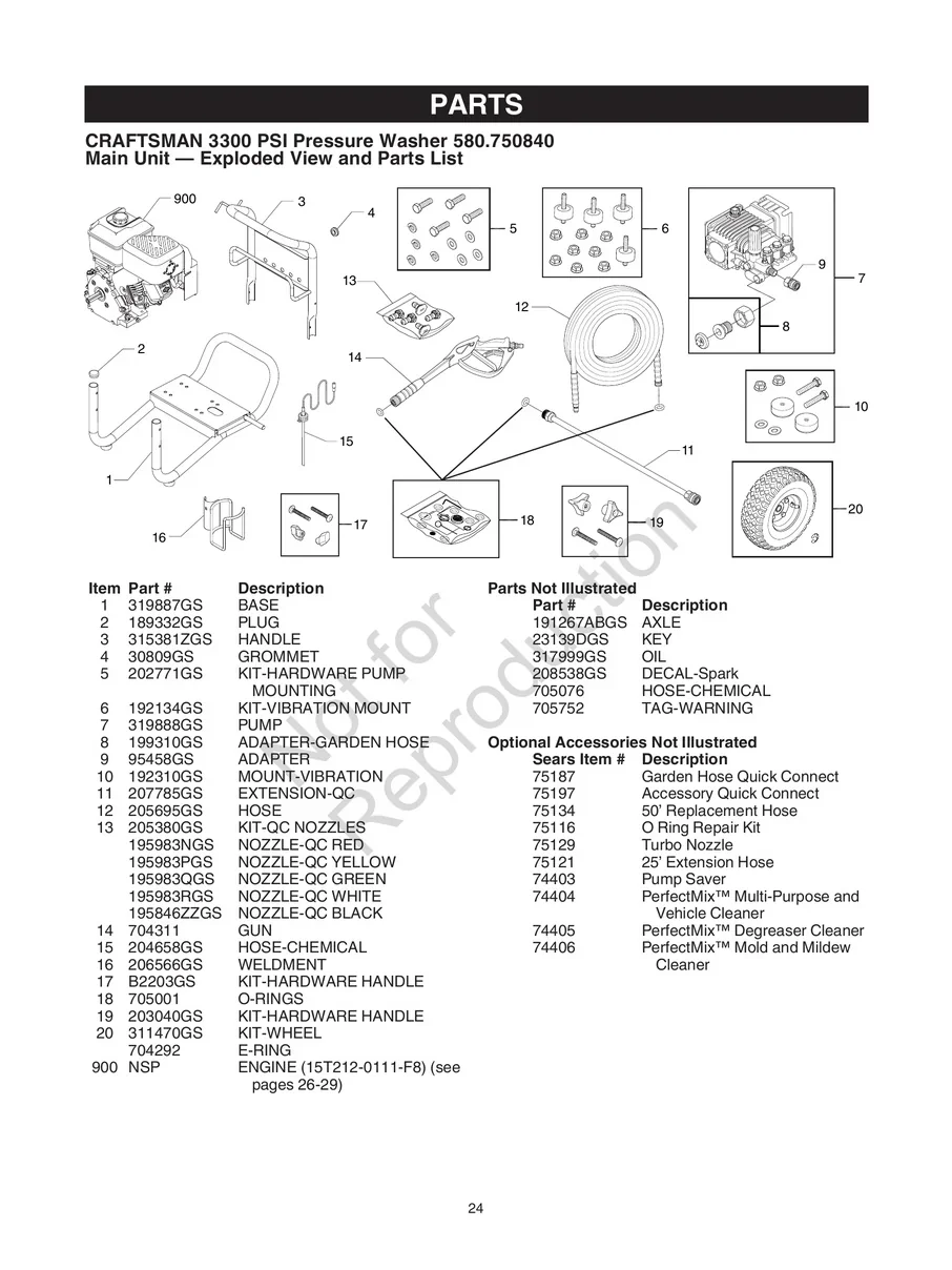 CRAFTSMAN, 580.750840, IPL.24