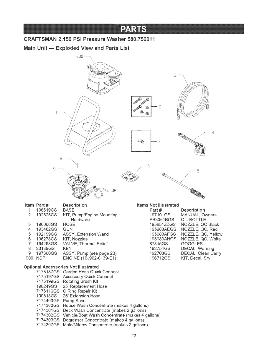 CRAFTSMAN, 580.752011, IPL.22