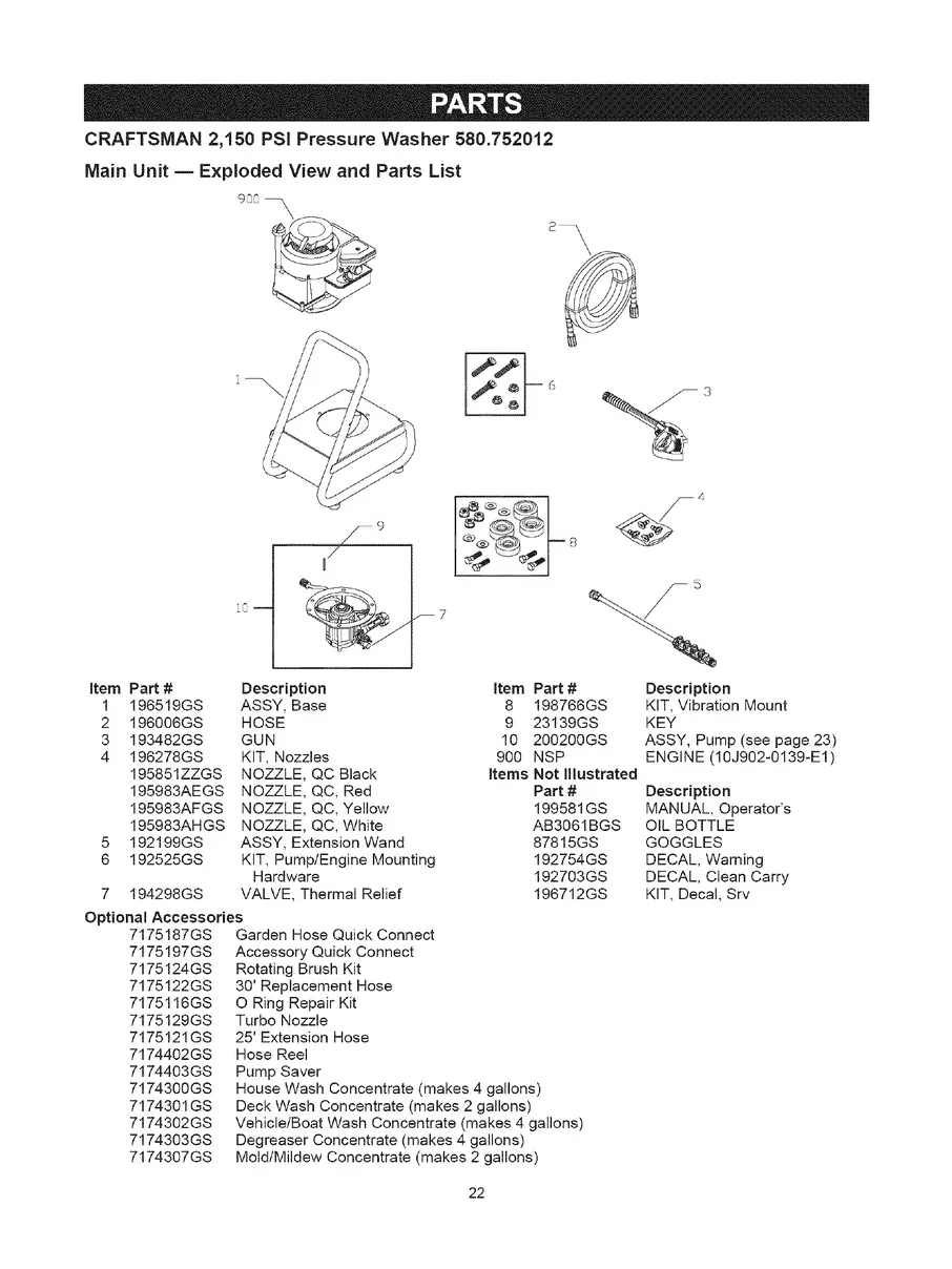 CRAFTSMAN, 580.752012, IPL.22