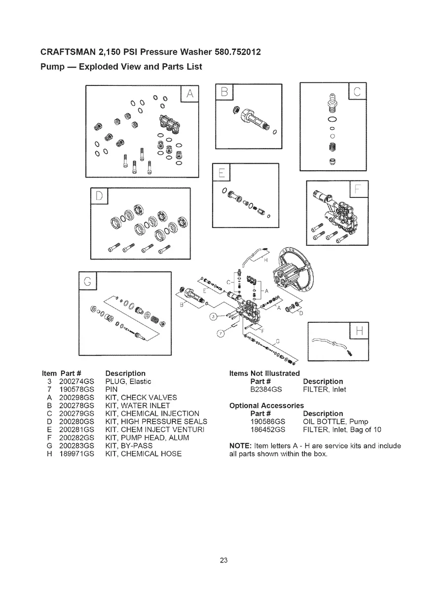 CRAFTSMAN, 580.752012, IPL.23