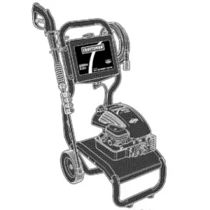 CRAFTSMAN Pressure Washer 580.752040 - Model Identification Image