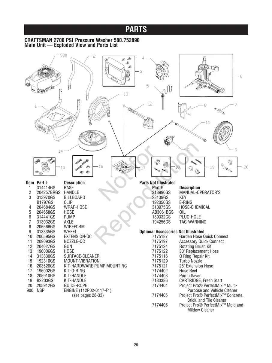 CRAFTSMAN, 580.752890, IPL.26