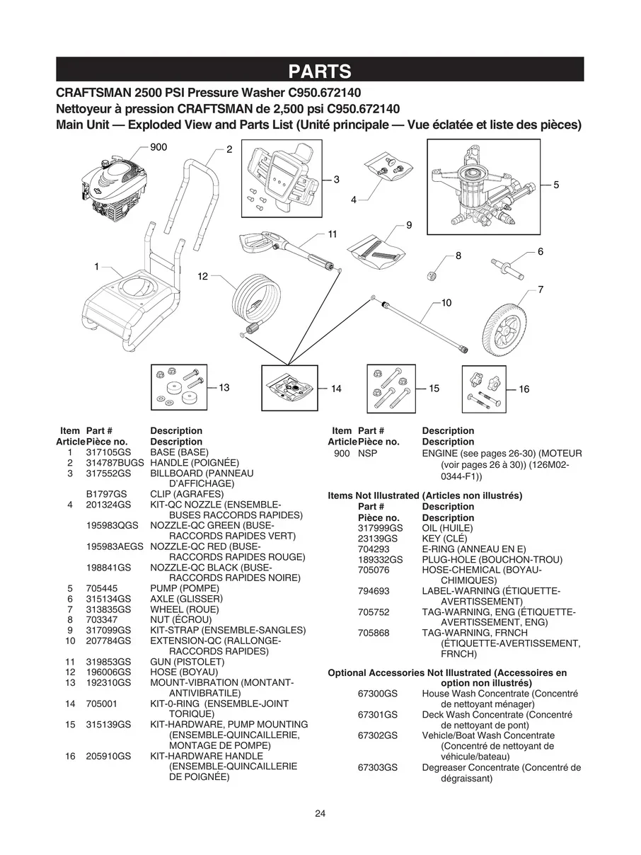 CRAFTSMAN, C950.672140, IPL.24