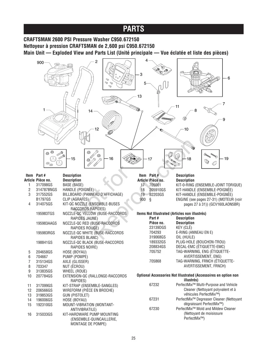 CRAFTSMAN, C950.672151, IPL.25