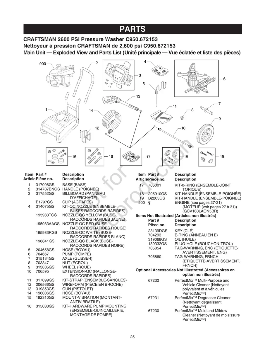 CRAFTSMAN, C950.672153, IPL.25