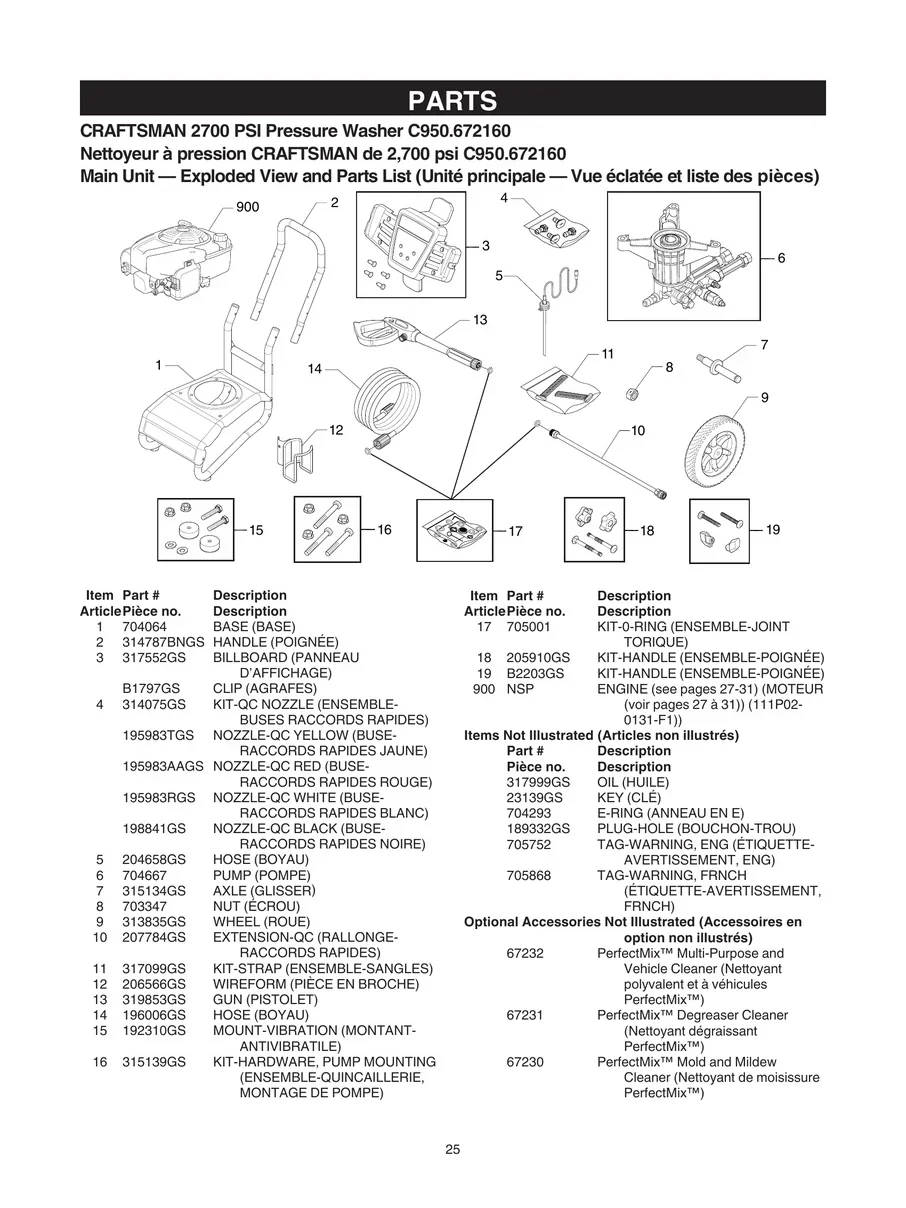 CRAFTSMAN, C950.672160, IPL.25