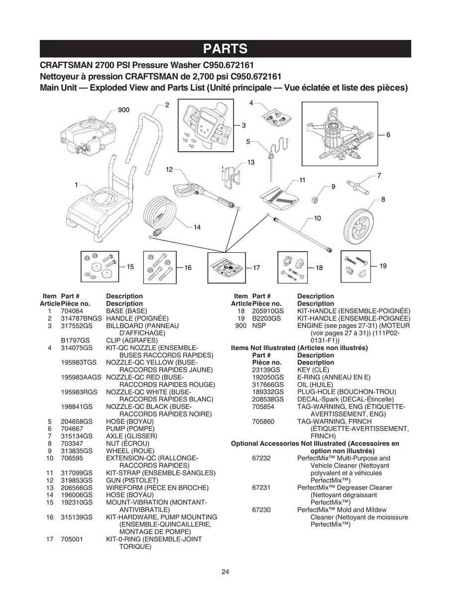 CRAFTSMAN, C950.672161, IPL.24