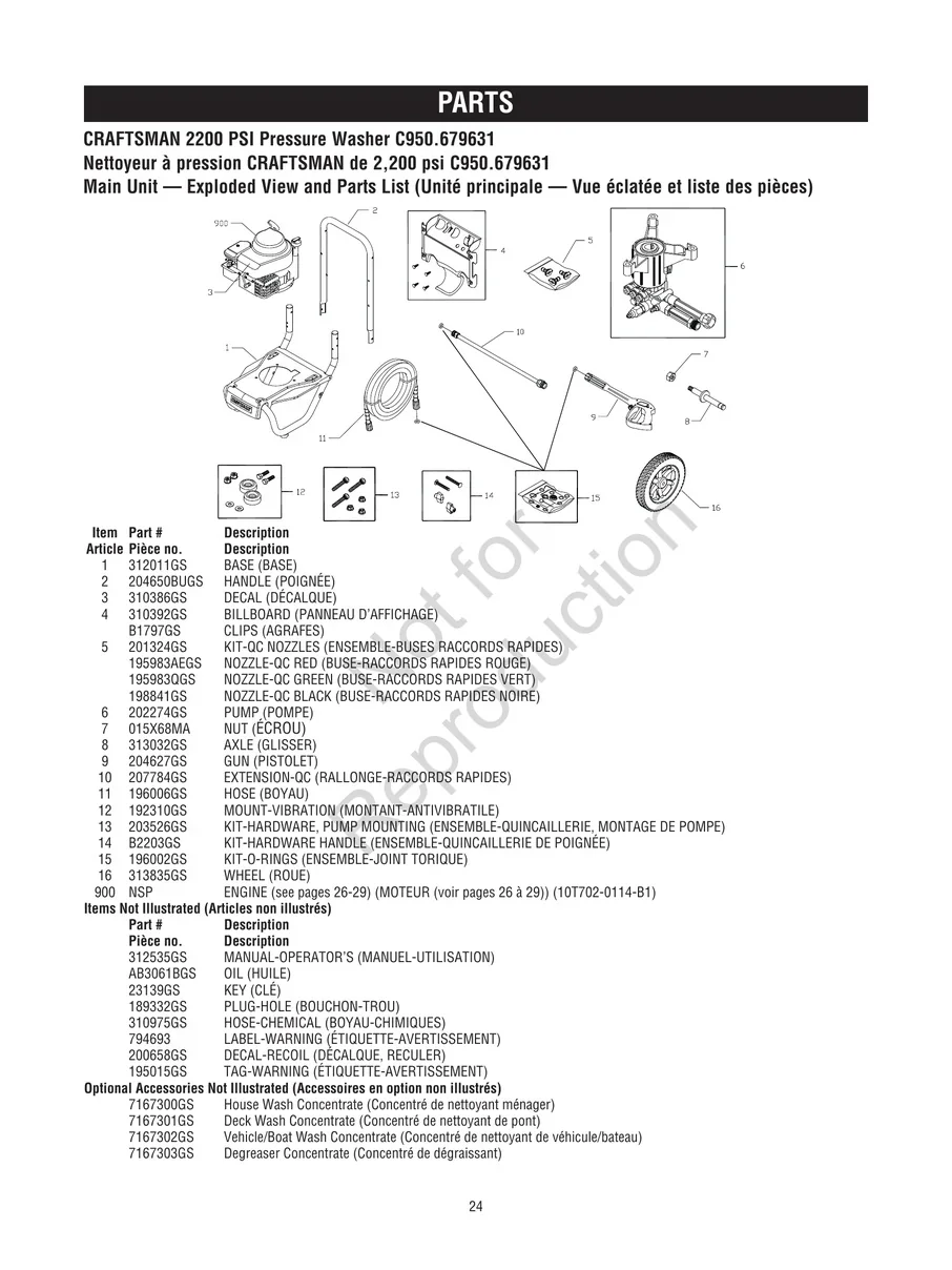 CRAFTSMAN, C950.679631, IPL.24