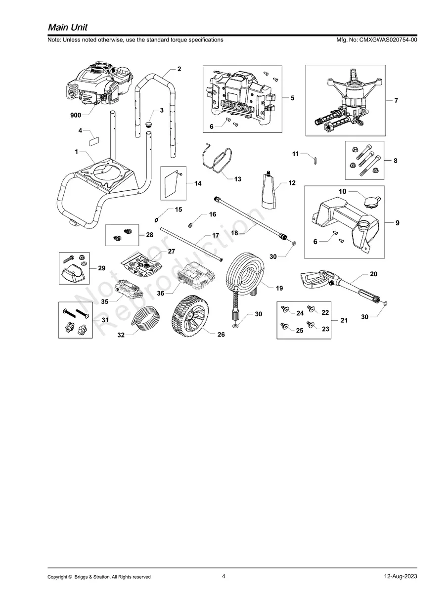 CRAFTSMAN, CMXGWAS020754-0, IPL.4