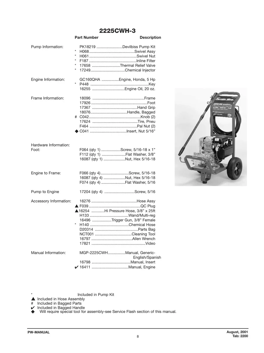 DEVILBISS, 2225CWH-3, IPL.1