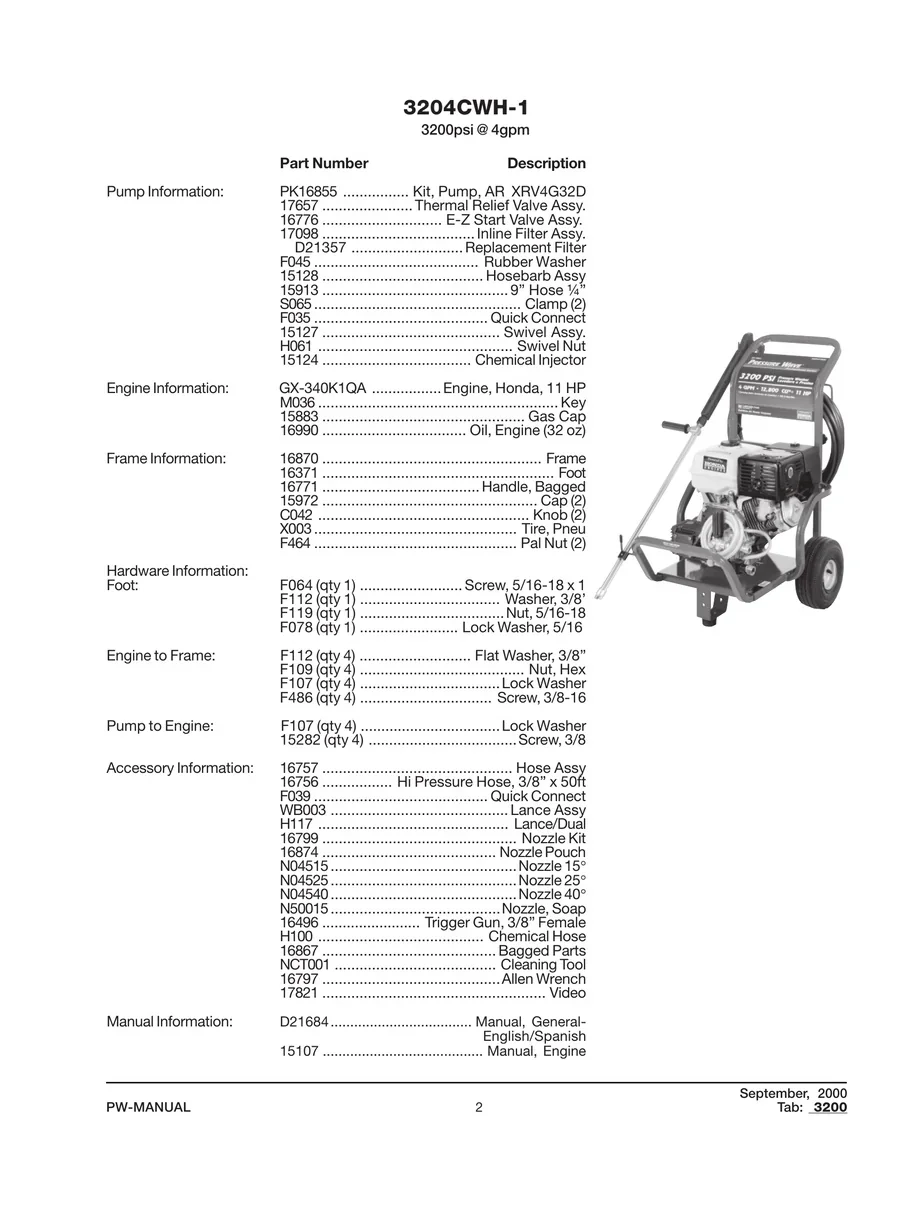 DEVILBISS, 3204CWH-1, IPL.1