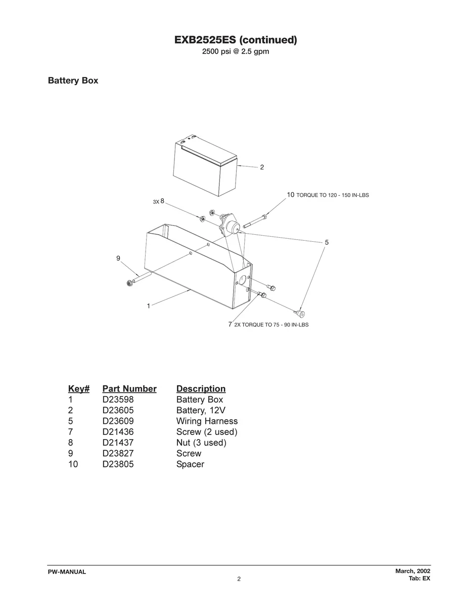 DEVILBISS, EXB2525ES, IPL.2