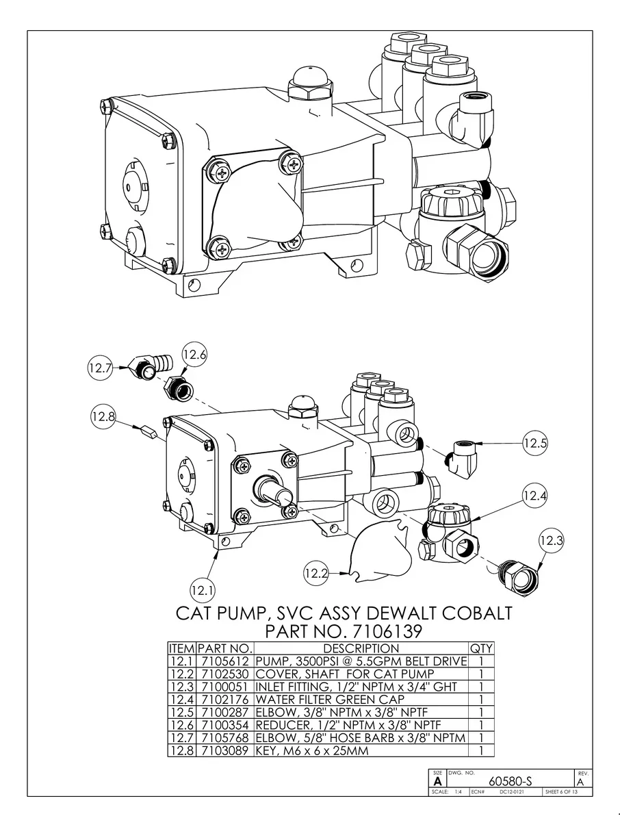 DEWALT, DXPWH3650, 60580-S, IPL.6