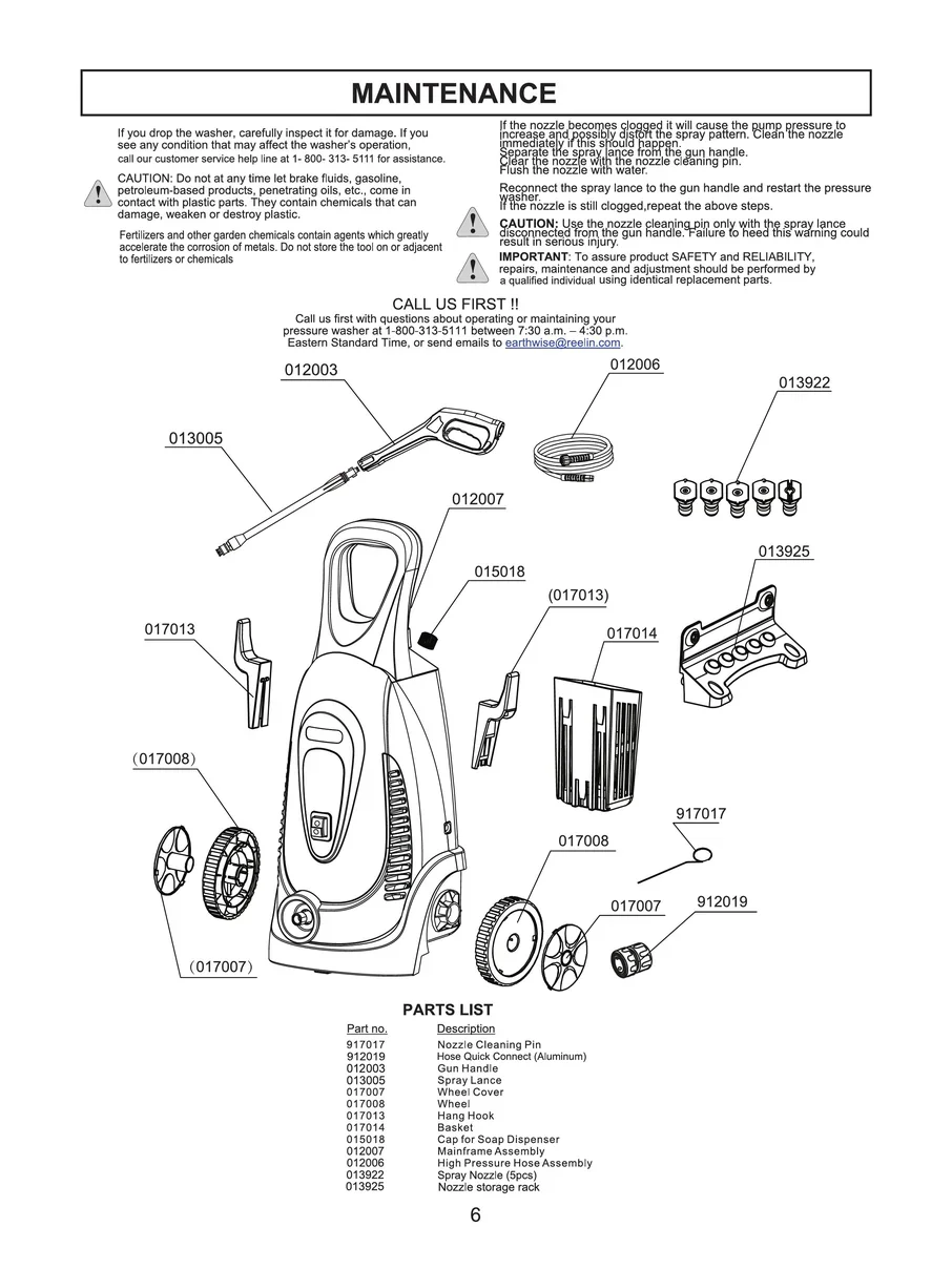 EARTHWISE, PW20002, IPL.6
