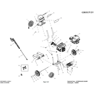 GENERAC Pressure Washer Model 0065980 Image