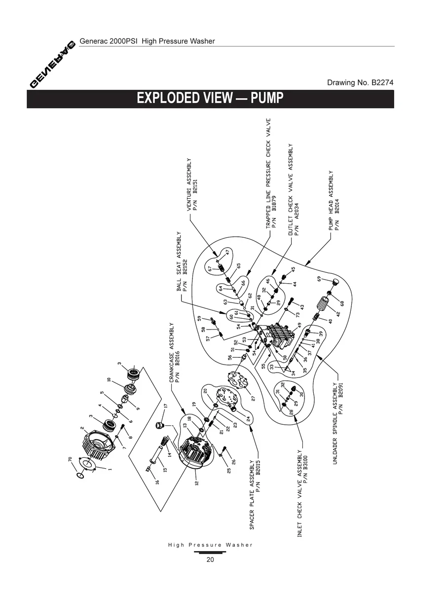 GENERAC, 1040-0, IPL.20