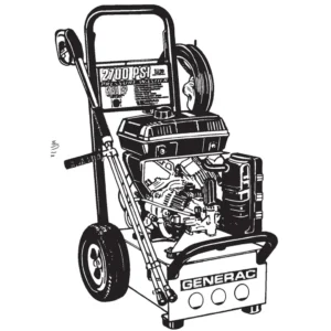 GENERAC Pressure Washer 1043-2 - Model Identification Image