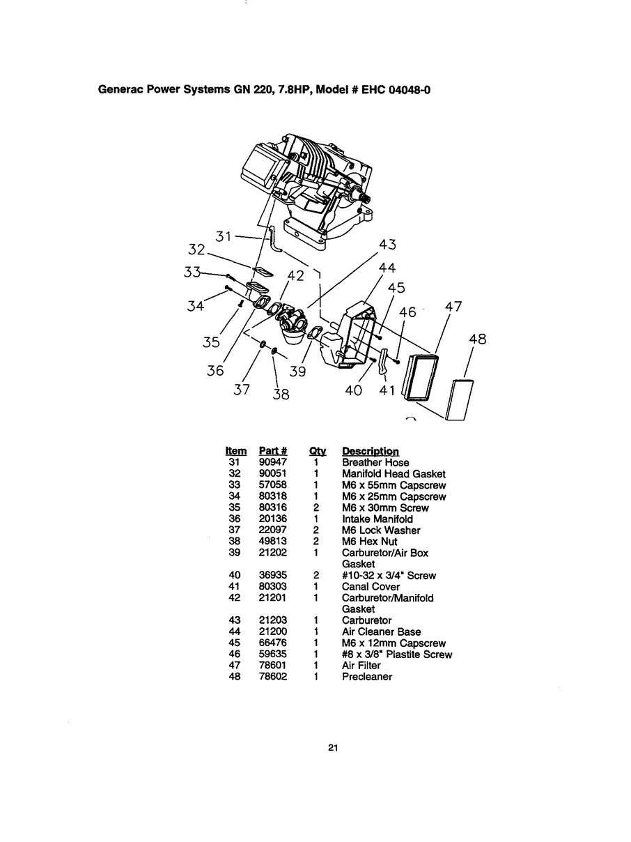 GENERAC, 1210-0, IPL.21