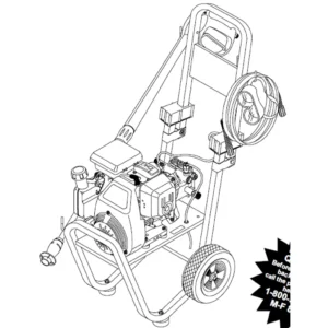 GENERAC Pressure Washer 1330-0 - Model Identification Image