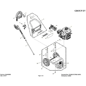 GENERAC Pressure Washer 6923-0 - Model Identification Image