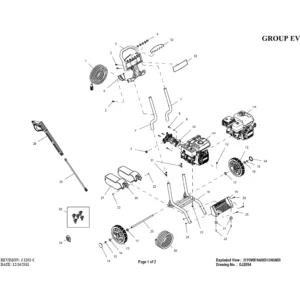 GENERAC Pressure Washer Model G0059910 Image