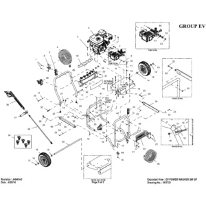 GENERAC Pressure Washer Model G0059940 Image