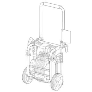 HUSQVARNA Pressure Washer 020802-00 - Model Identification Image