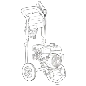 HUSQVARNA Pressure Washer 020816-00 - Model Identification Image