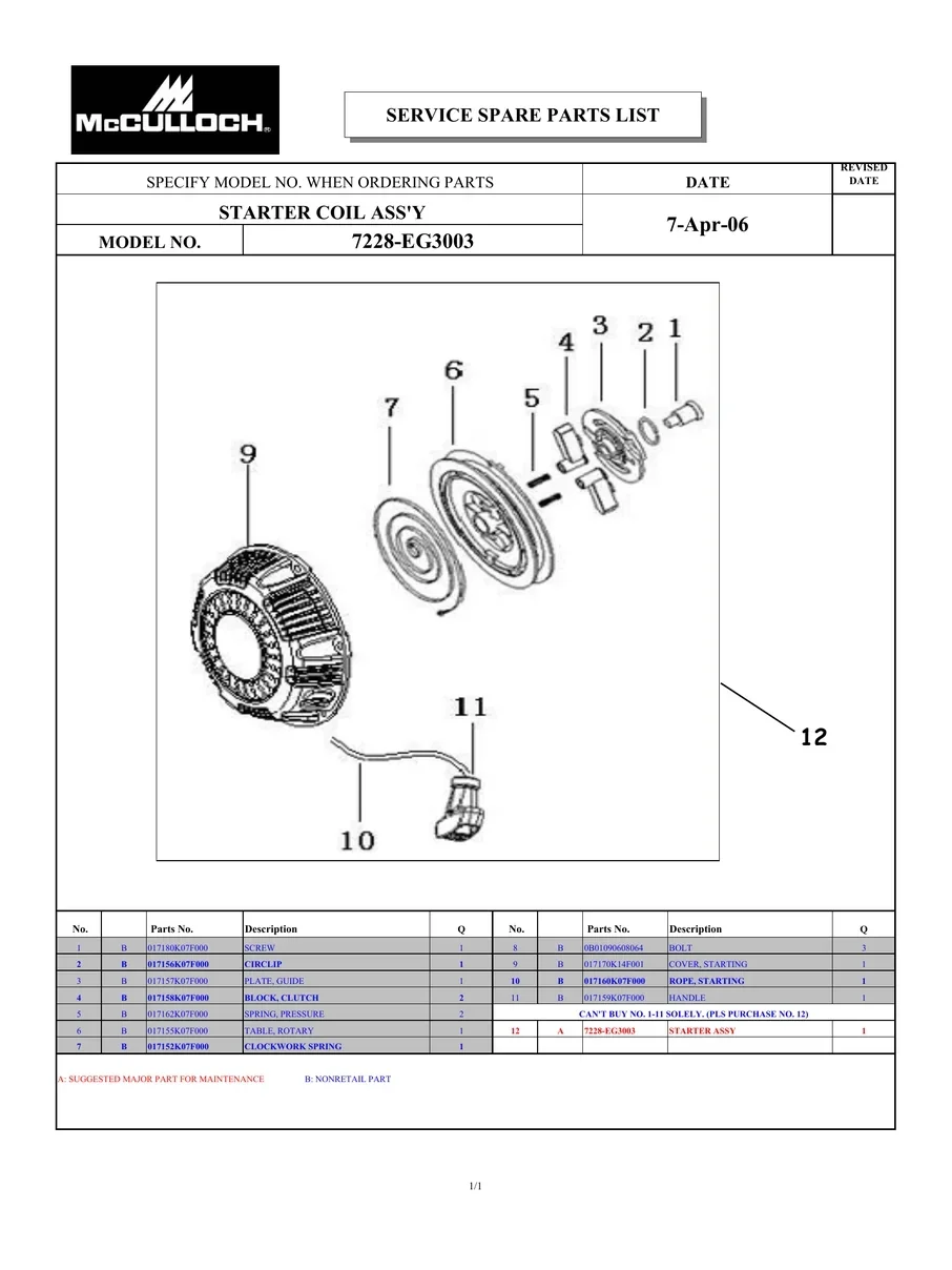MCCULLOCH, FH2800UD, IPL.10